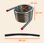 Wood fire coil kit measurements